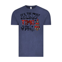 Vintage Denim IT THE MOST WONDERFUL TIME the of year Vintage Tee - CowhideDigitalArt