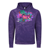 Cloud Purple halloween boo with cancer ribbon Vintage Hoodie - AdoDesignShop