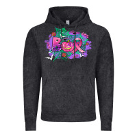 Vintage Black halloween boo with cancer ribbon Vintage Hoodie - AdoDesignShop