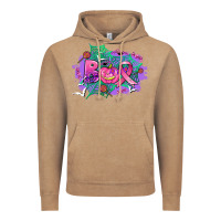 Vintage Coffee halloween boo with cancer ribbon Vintage Hoodie - AdoDesignShop
