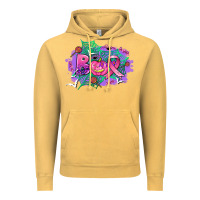 Vintage Mustard halloween boo with cancer ribbon Vintage Hoodie - AdoDesignShop
