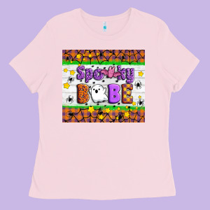 Spooky Babe Ladies Tee Designed By Artiststas
