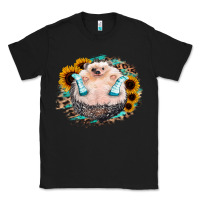 Black Sunflower Leopard Hedgehog Classic Tee - Jasminsmagicworld