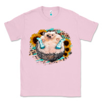 Bubblegum Pink Sunflower Leopard Hedgehog Classic Tee - Jasminsmagicworld