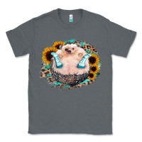 Charcoal Heather Sunflower Leopard Hedgehog Classic Tee - Jasminsmagicworld