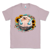 Lilac Sunflower Leopard Hedgehog Classic Tee - Jasminsmagicworld