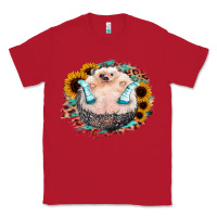 Red Sunflower Leopard Hedgehog Classic Tee - Jasminsmagicworld
