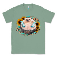 Sage Sunflower Leopard Hedgehog Classic Tee - Jasminsmagicworld