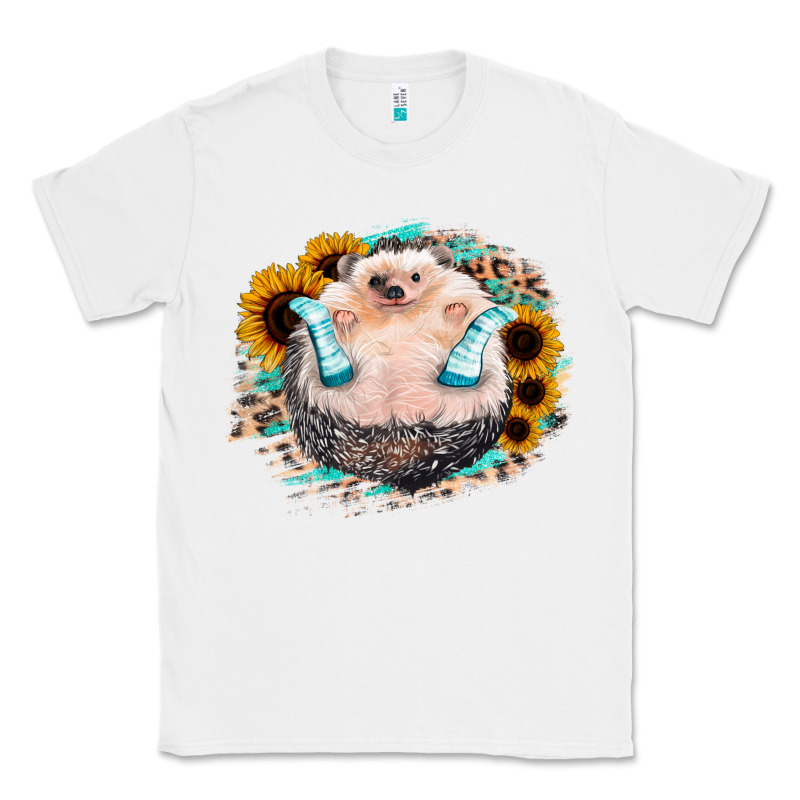 Sunflower Leopard Hedgehog Classic Tee by Jasminsmagicworld | Teevron
