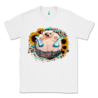 White Sunflower Leopard Hedgehog Classic Tee - Jasminsmagicworld