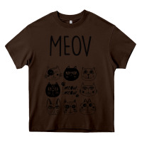 Chocolate Brown Meow Heavy Core Tee - Bettercallsaul