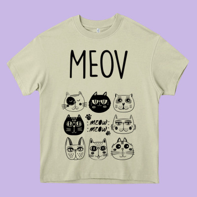 Meow Heavy Core Tee Designed By Bettercallsaul