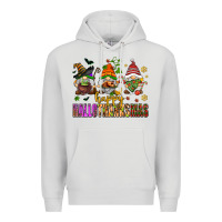 Dove Grey happy hallothanksmas gnomes Premium Hoodie - AdoDesignShop