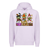 Lilac happy hallothanksmas gnomes Premium Hoodie - AdoDesignShop