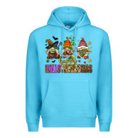 Ocean Blue happy hallothanksmas gnomes Premium Hoodie - AdoDesignShop