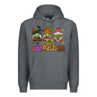 Rock happy hallothanksmas gnomes Premium Hoodie - AdoDesignShop