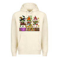 Sandshell happy hallothanksmas gnomes Premium Hoodie - AdoDesignShop