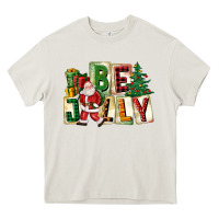 Cream be jolly santa christmas Heavy Core Tee - FaDigitalArtStudio