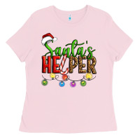 Santa's Helper Christmas Ladies Tee | Teevron