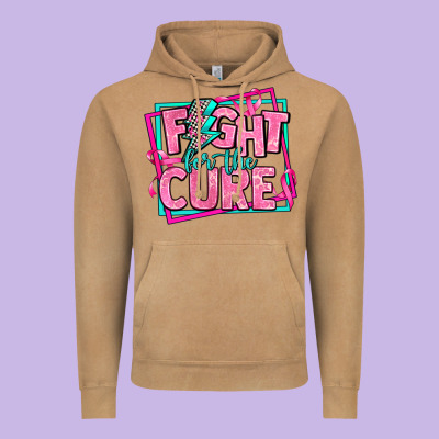 Fight For The Cure Vintage Hoodie Designed By Adodesignshop