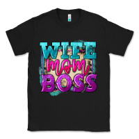 Black wife mom boss Classic Tee - FaDigitalArtStudio