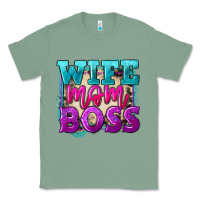Sage wife mom boss Classic Tee - FaDigitalArtStudio