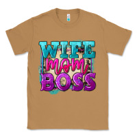 Toasted Coconut wife mom boss Classic Tee - FaDigitalArtStudio