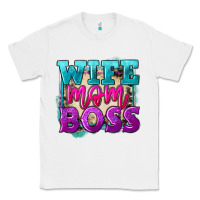 White wife mom boss Classic Tee - FaDigitalArtStudio