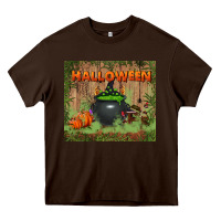 Chocolate Brown halloween tumbler Heavy Core Tee - BundleAndBundleShop