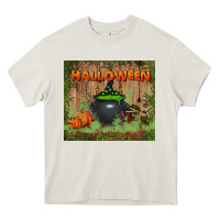 Cream halloween tumbler Heavy Core Tee - BundleAndBundleShop