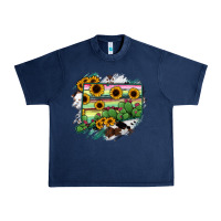 Navy Connecticut State Map Urban Heavy Tee - RanaPortraitStore