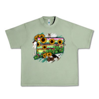 Oil Green Connecticut State Map Urban Heavy Tee - RanaPortraitStore