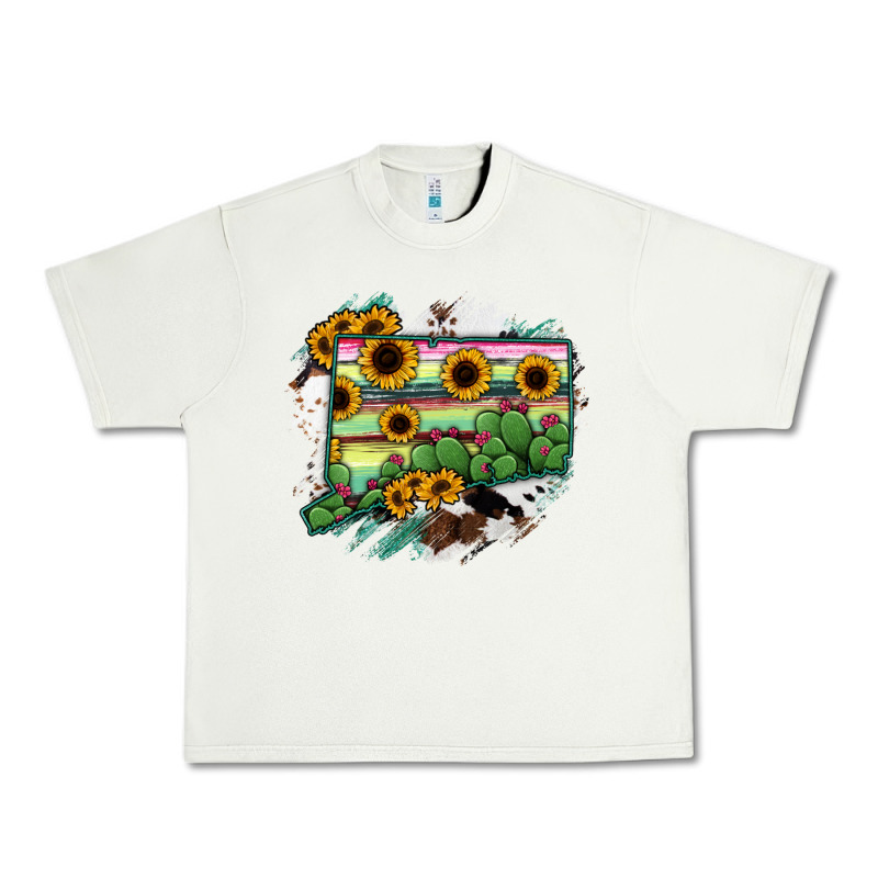 Connecticut State Map Urban Heavy Tee by RanaPortraitStore | Teevron