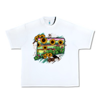 White Connecticut State Map Urban Heavy Tee - RanaPortraitStore