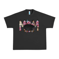 Pigment Black mom hockey flower Urban Heavy Tee - RacoonDesign