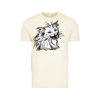 Vintage Arctic Drawing Cat Vintage Tee - RacoonDesign