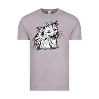 Vintage Zinc Drawing Cat Vintage Tee - RacoonDesign