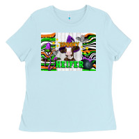 Baby Blue Spooky heifer Ladies Tee - Artiststas