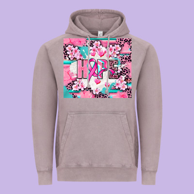Hope Breast Cancer Vintage Hoodie Designed By Adodesignshop