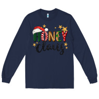 Navy honey claus christmas Long Sleeve Tee - BarkalooDesign