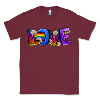 Burgundy Western Love LGBTQ+ Classic Tee - BundleAndBundleShop