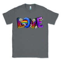 Charcoal Heather Western Love LGBTQ+ Classic Tee - BundleAndBundleShop