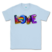 Dusty Blue Western Love LGBTQ+ Classic Tee - BundleAndBundleShop