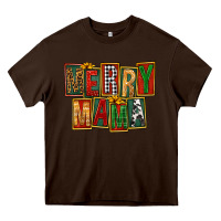 Chocolate Brown merry mama Heavy Core Tee - FaDigitalArtStudio