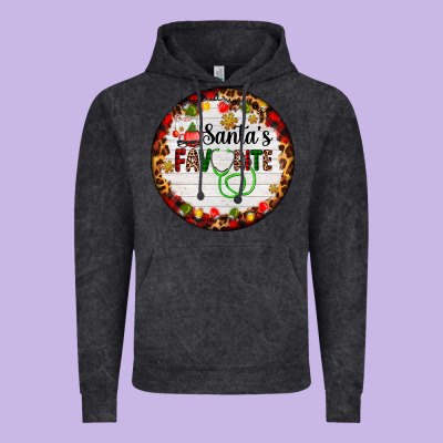 Santa's Favorite Custom Medical Occupation Vintage Hoodie Designed By Adodesignshop