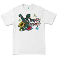White Happy Easter Premium Tee - CowhideDigitalArt