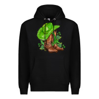 Black green  cowgirl and roses Premium Hoodie - AdoDesignShop