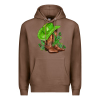 Chestnut green  cowgirl and roses Premium Hoodie - AdoDesignShop