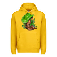 Green  Cowgirl And Roses Premium Hoodie | Teevron