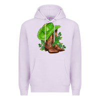 Lilac green  cowgirl and roses Premium Hoodie - AdoDesignShop